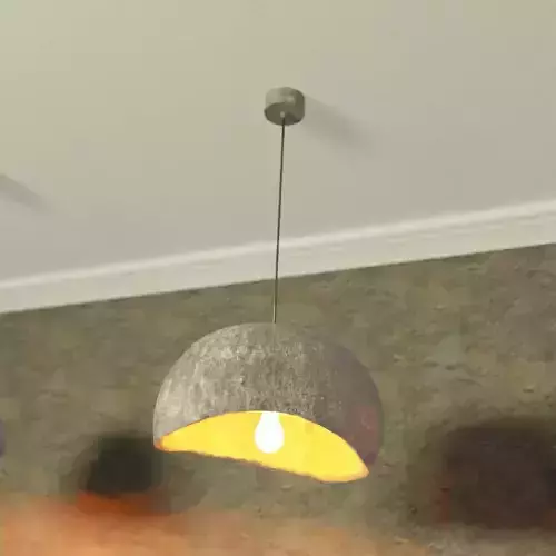 Chandelier  concrete 3D model