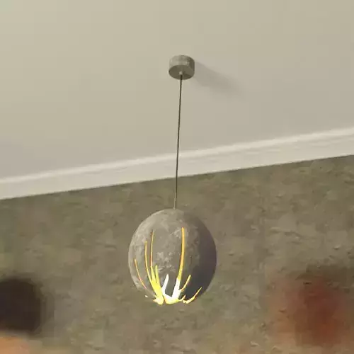 Chandelier  concrete 3D model