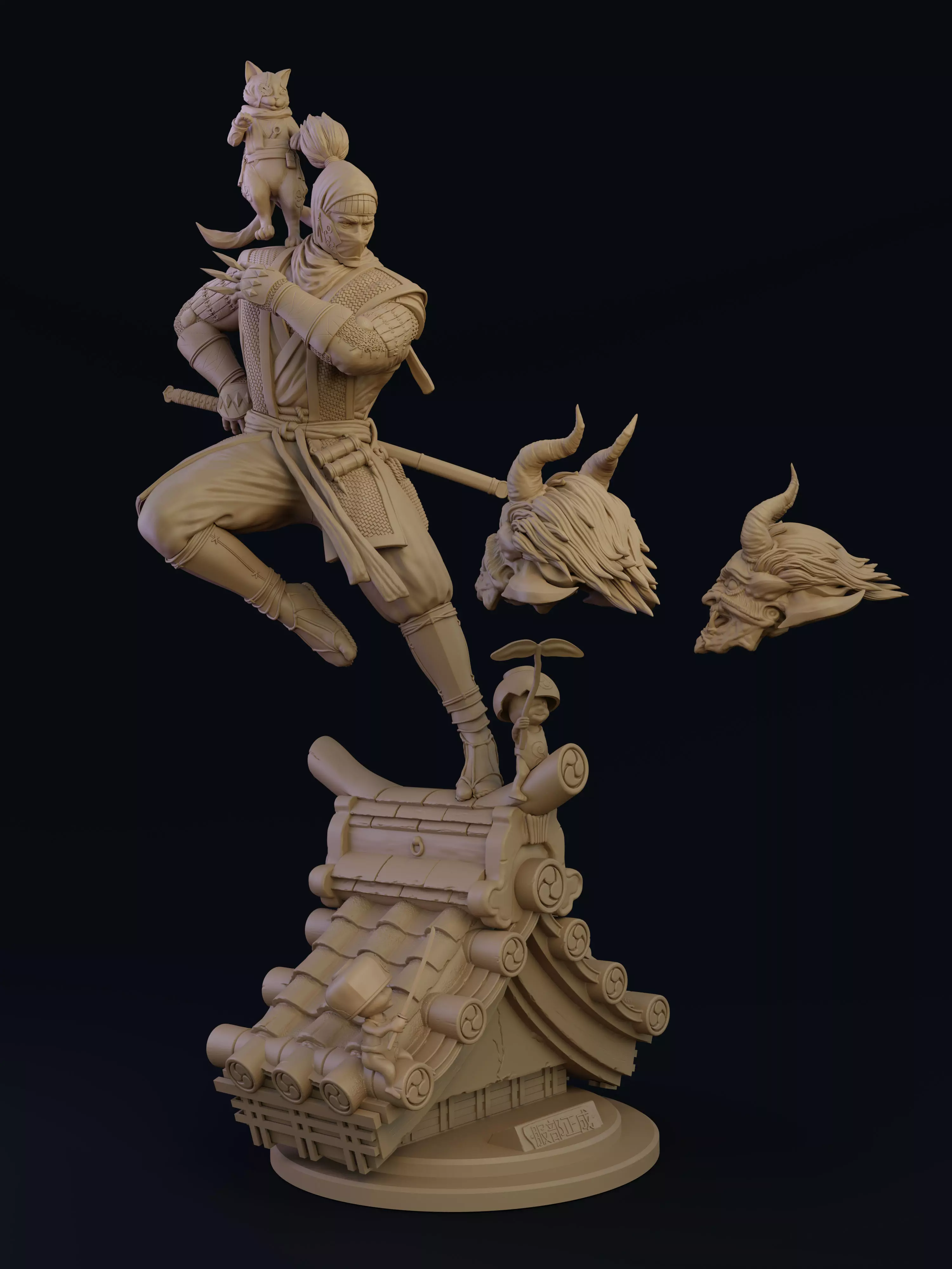 Hattori Hanzo Nioh 3D print model_0
