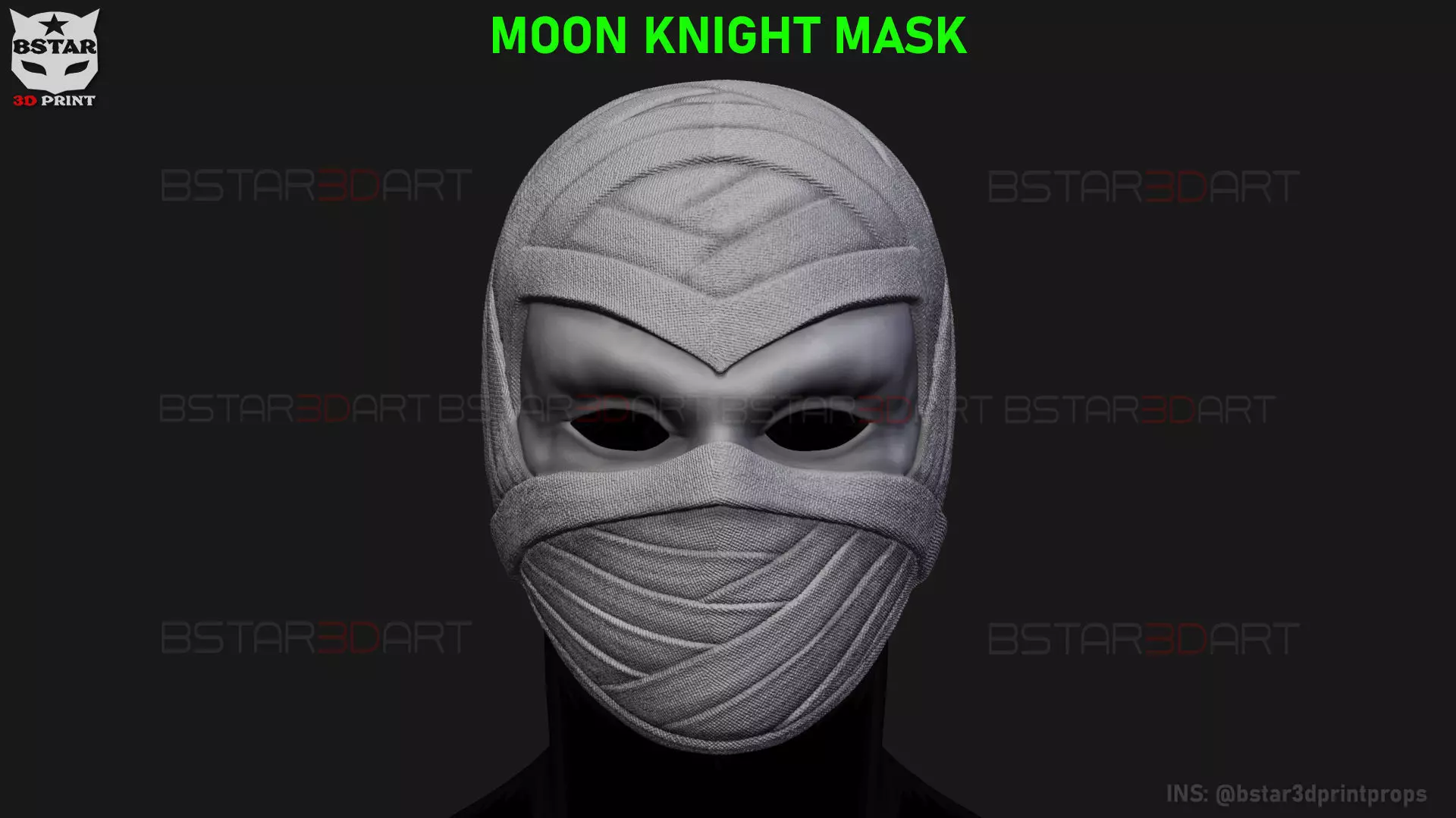 Moon Knight Mask - Marvel Comic helmet 3D print model