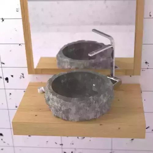 concrete sink 3D model