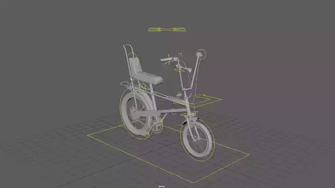 Rigged Bicycle  Free 3D model