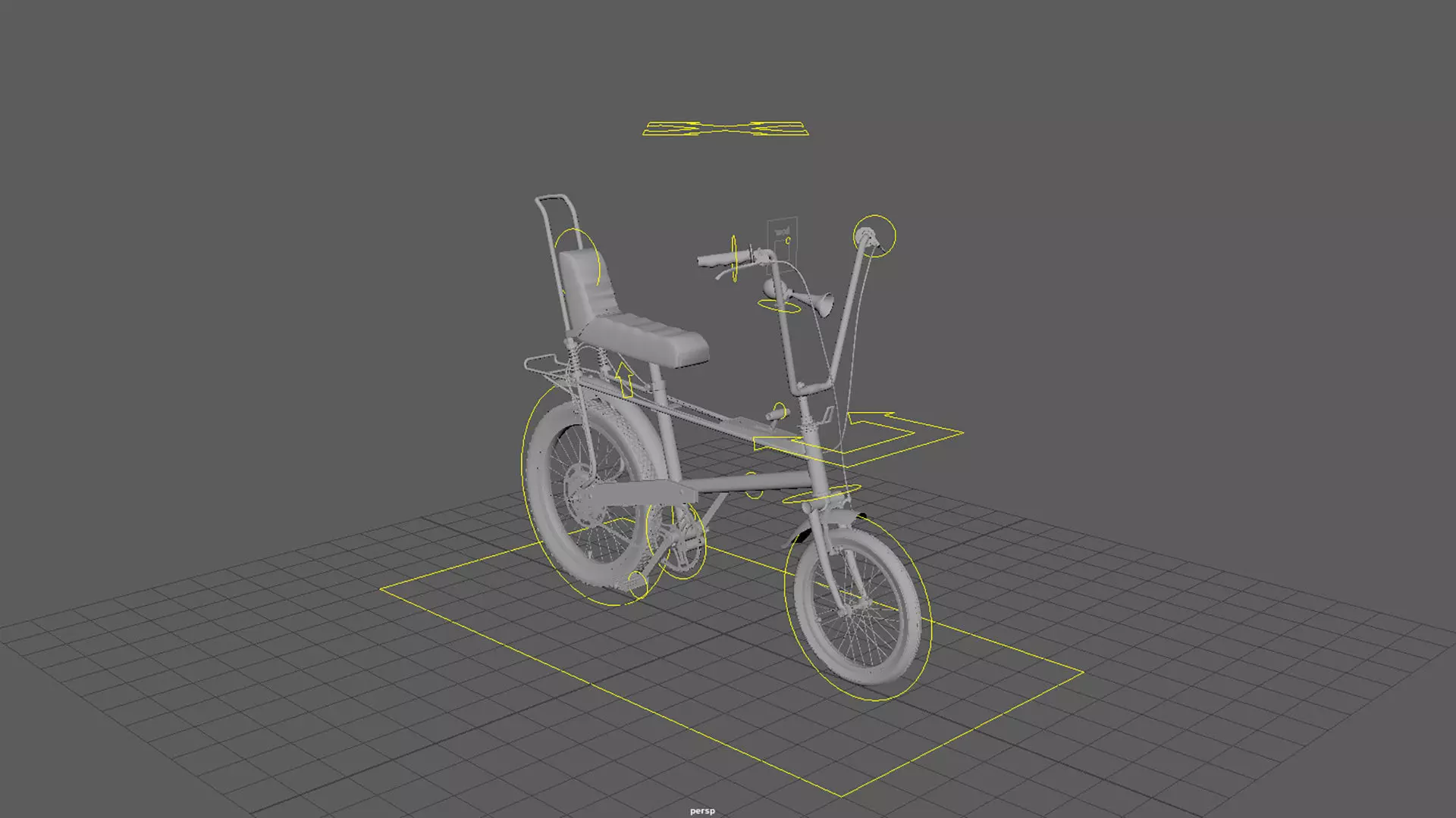 Rigged Bicycle Free 3D model