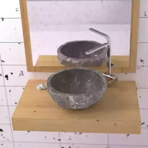 concrete sink 3D model