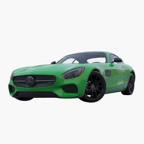 Mercedes-Benz AMG GT 2015 Low-poly 3D model