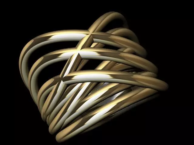 Contemporary art ring stl verified 3D print model