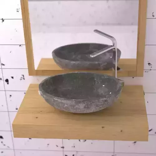 concrete sink 3D model