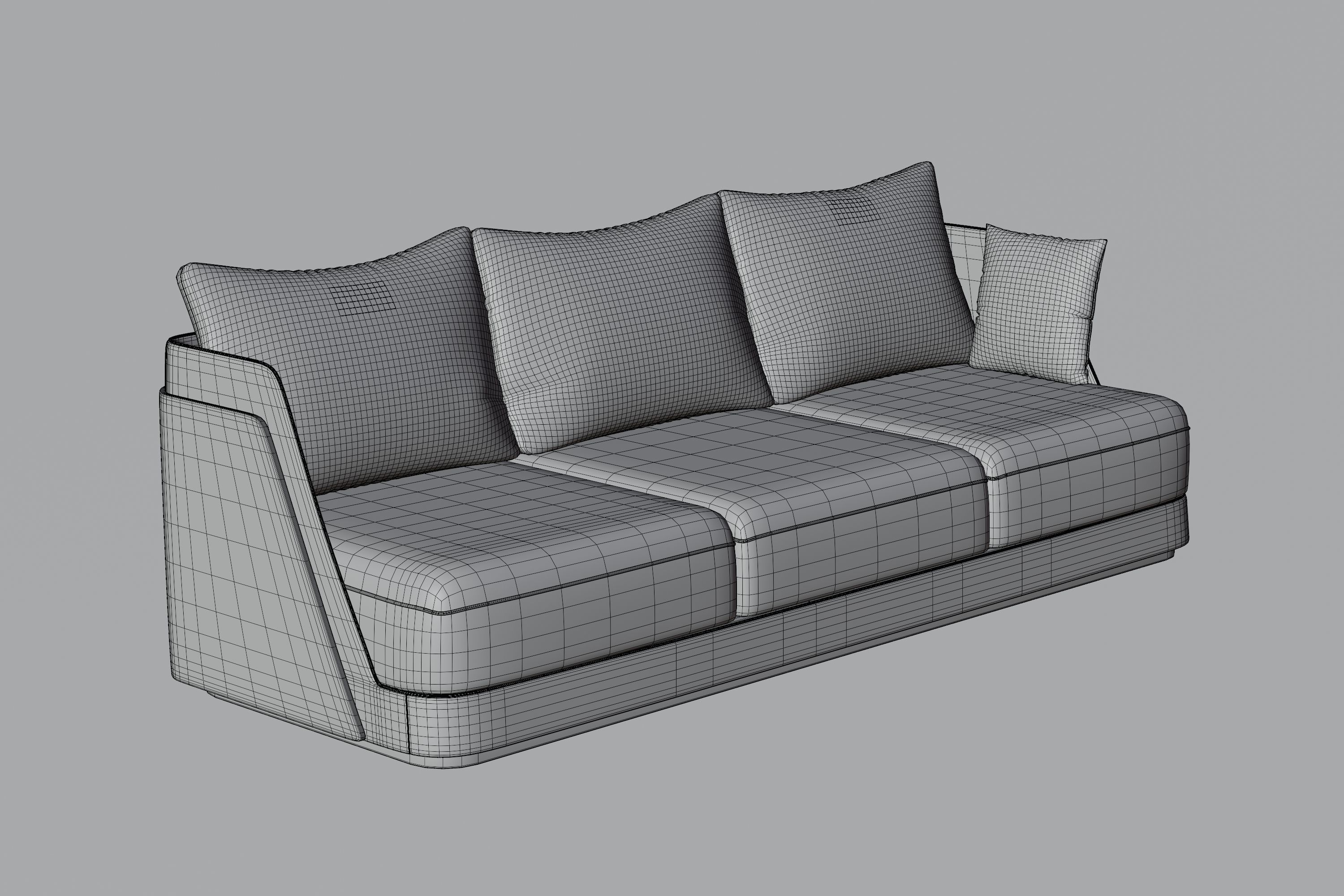 Modern Bentley Sofa 3D model_4
