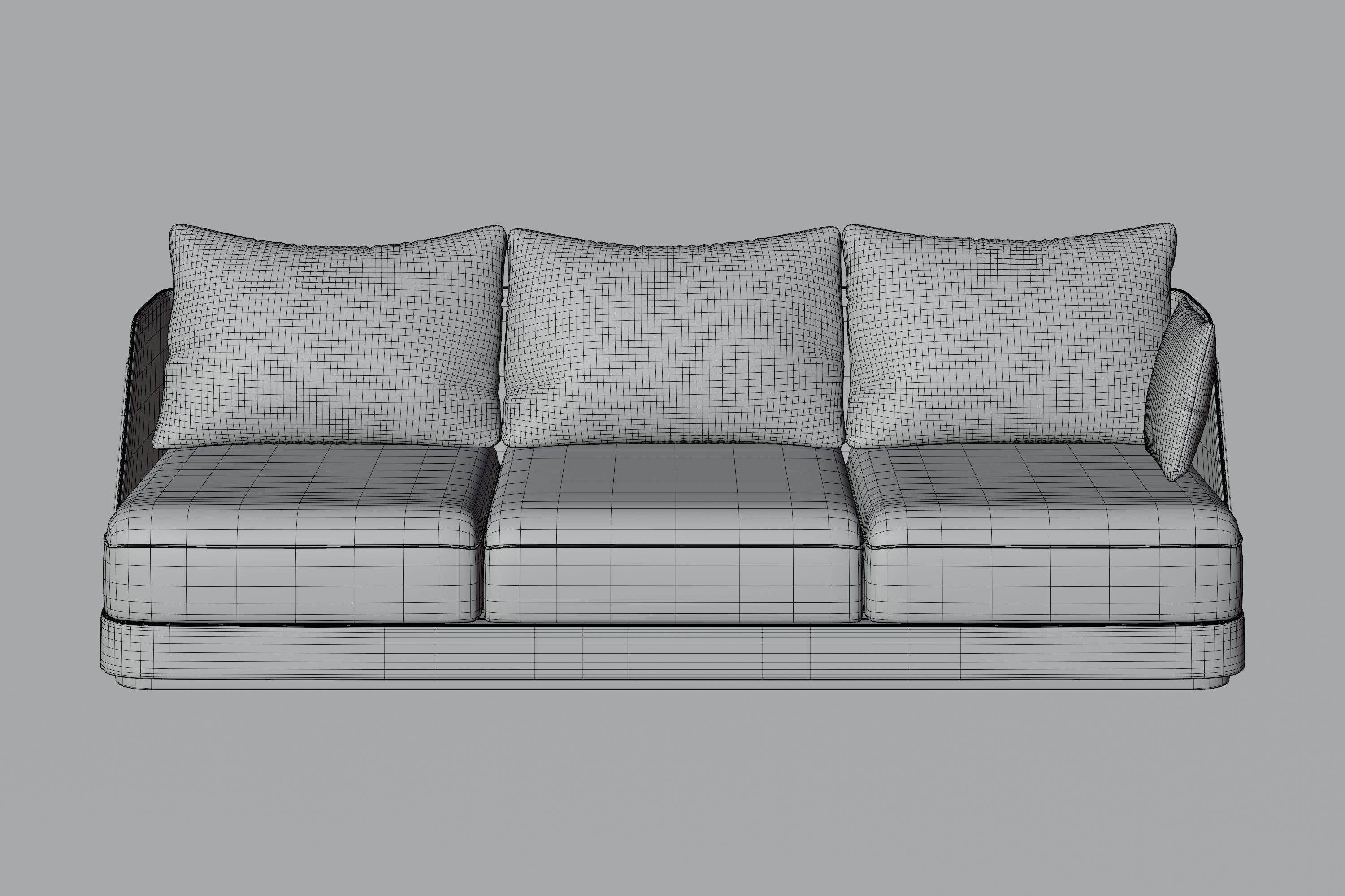 Modern Bentley Sofa 3D model_2