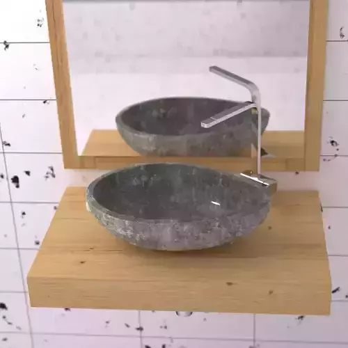concrete sink 3D model