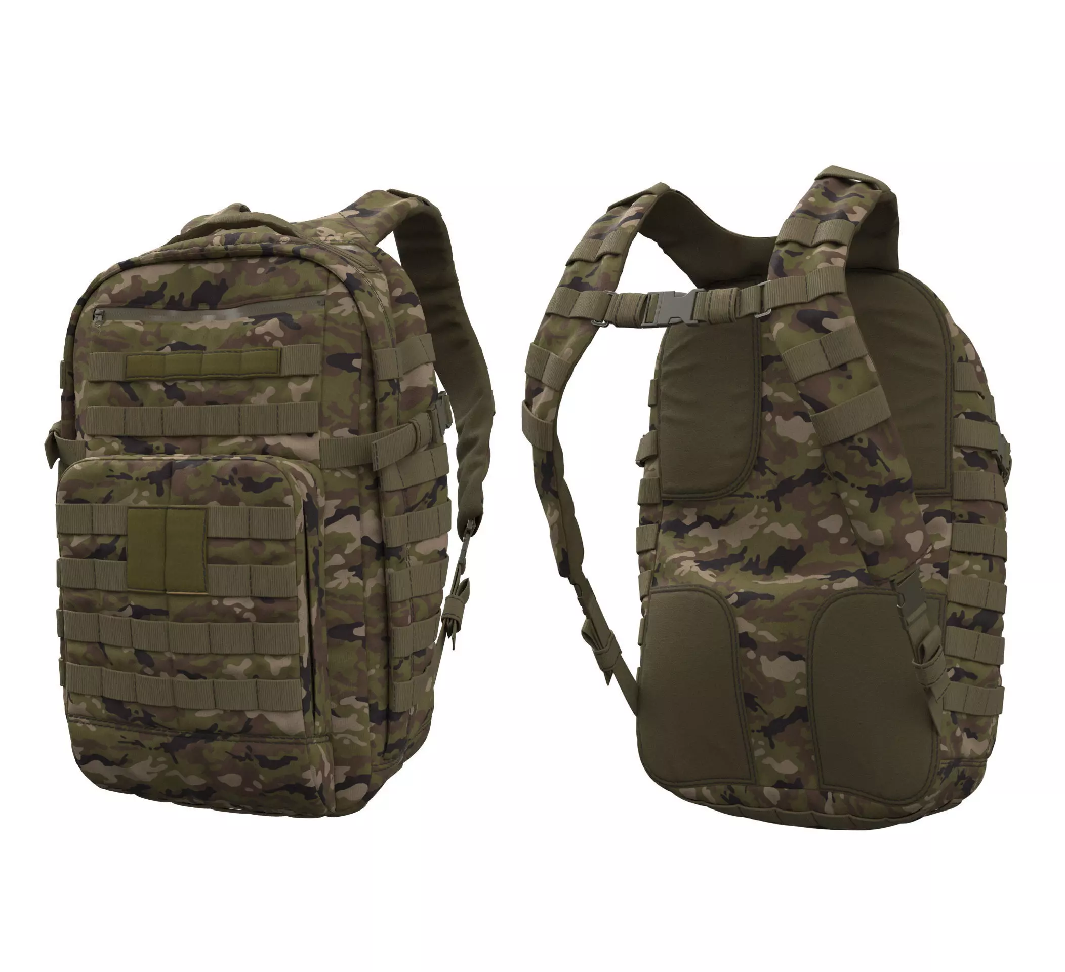 511 Tactical RUSH72 Backpack - Marvelous Designer 3D model