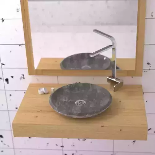 concrete sink 3D model