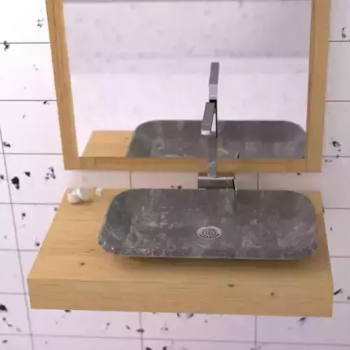 concrete sink 3D model