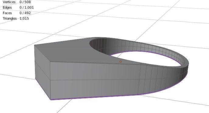 wooden ring 3D model_1