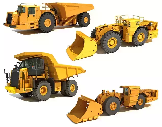 Underground Mining Machinery Collection 