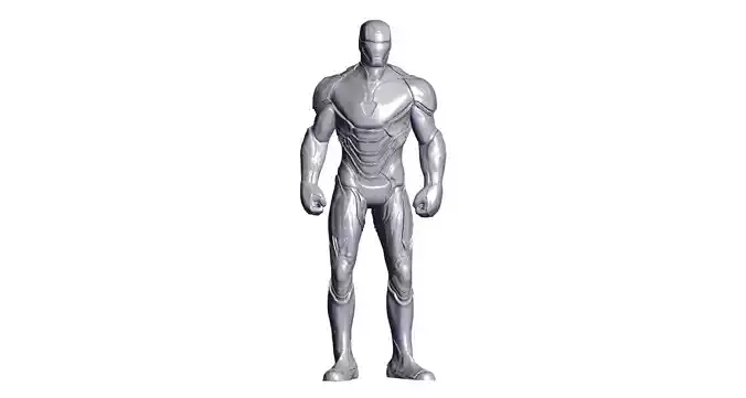Ironman stl silver man