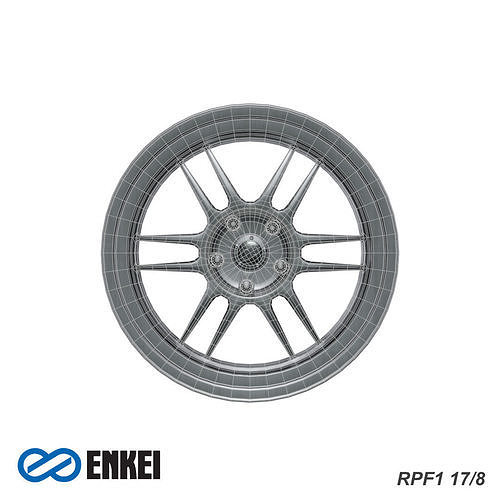 ENKEI RPF1 Low-poly 3D model 7
