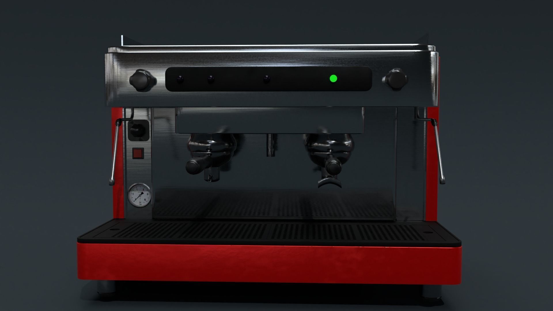 Collection of 3 coffee machines Low-poly 3D model_5