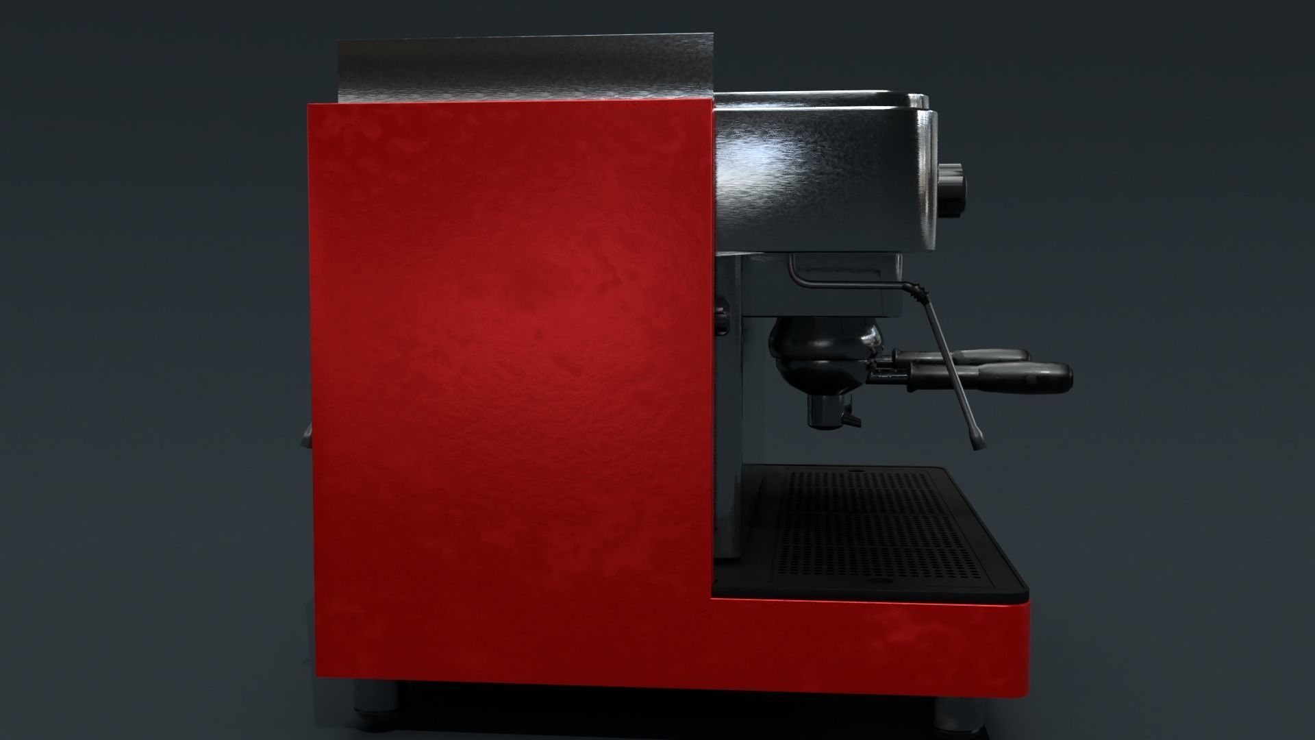 Collection of 3 coffee machines Low-poly 3D model_3