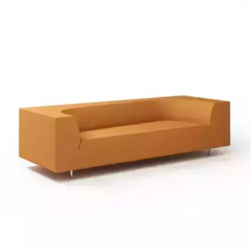 Orange Contemporary Sofa