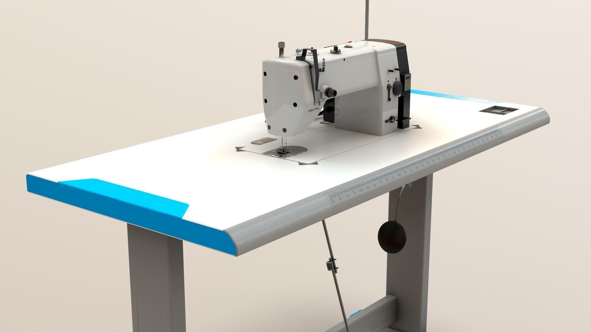 Sewing Machine Industrial  3D model_10