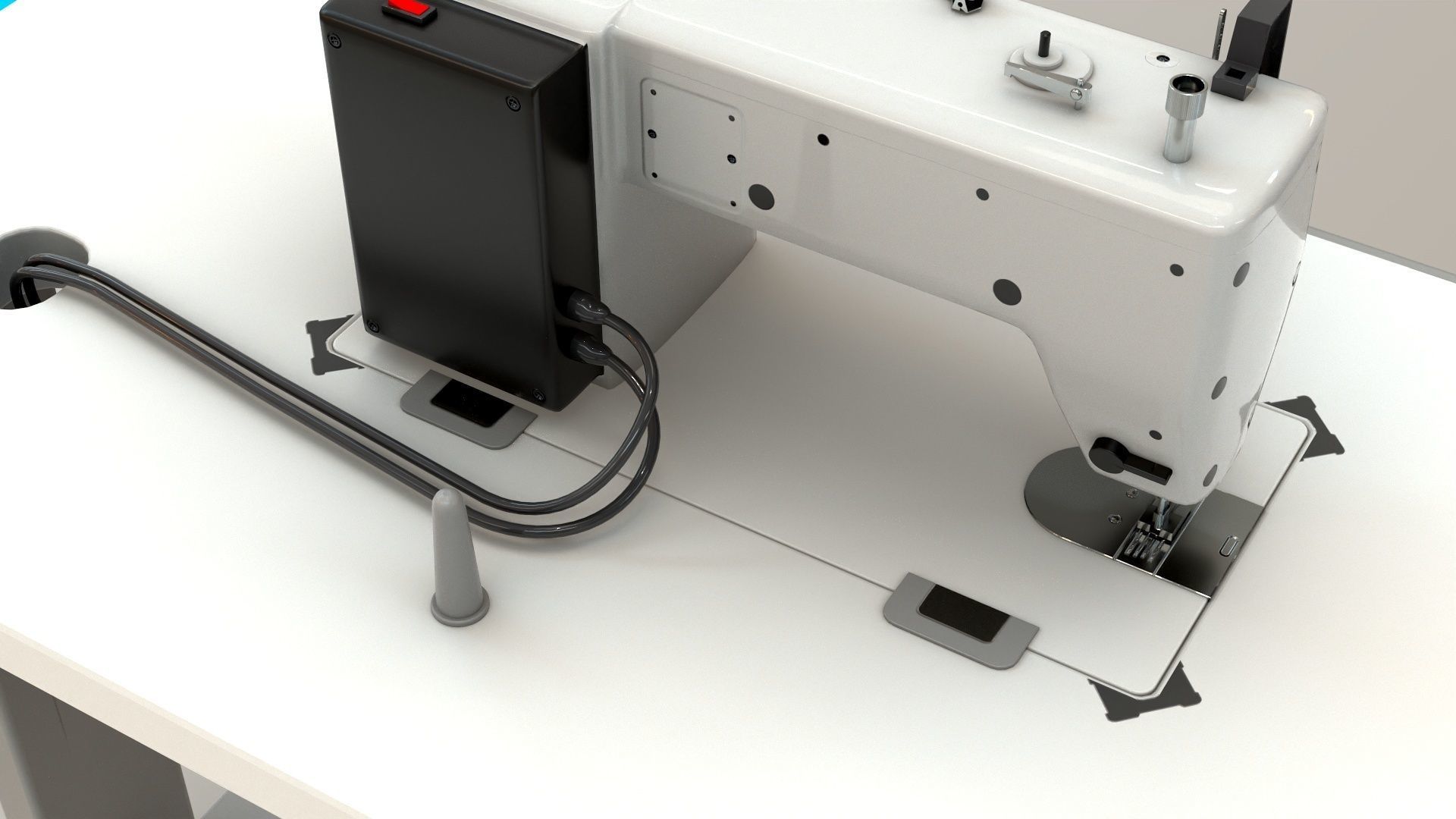 Sewing Machine Industrial  3D model_22