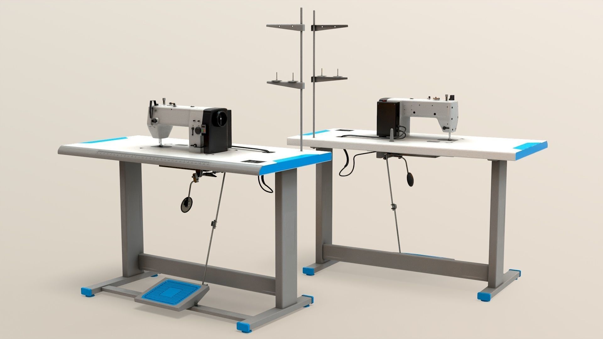 Sewing Machine Industrial  3D model_21