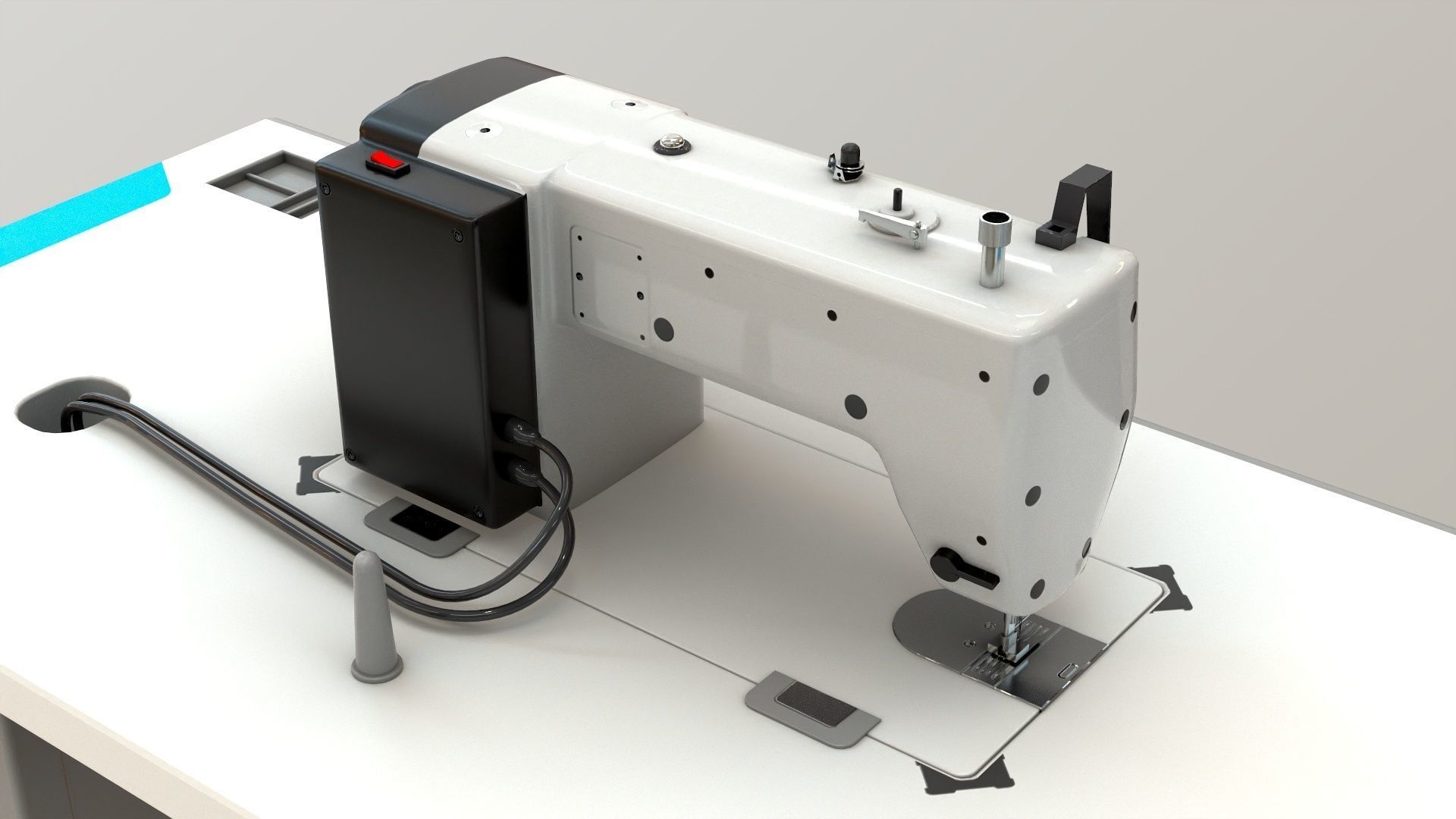 Sewing Machine Industrial  3D model_5
