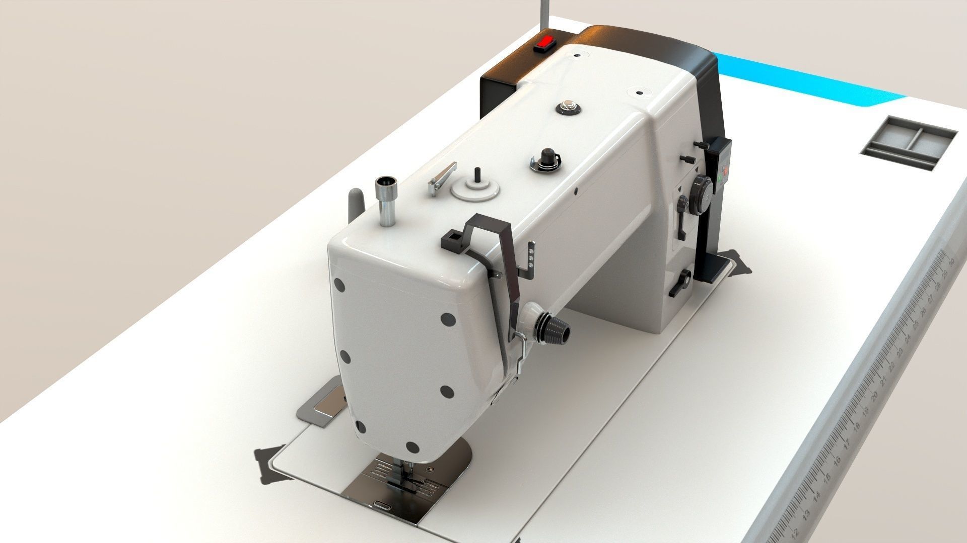 Sewing Machine Industrial  3D model_4