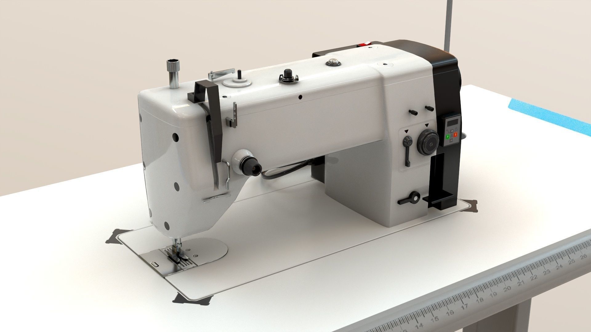 Sewing Machine Industrial  3D model_2