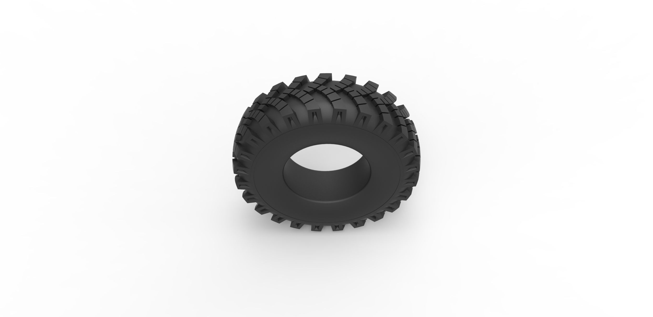 Military Ural tire OI-25 Scale 1 to 25 3D print model_5