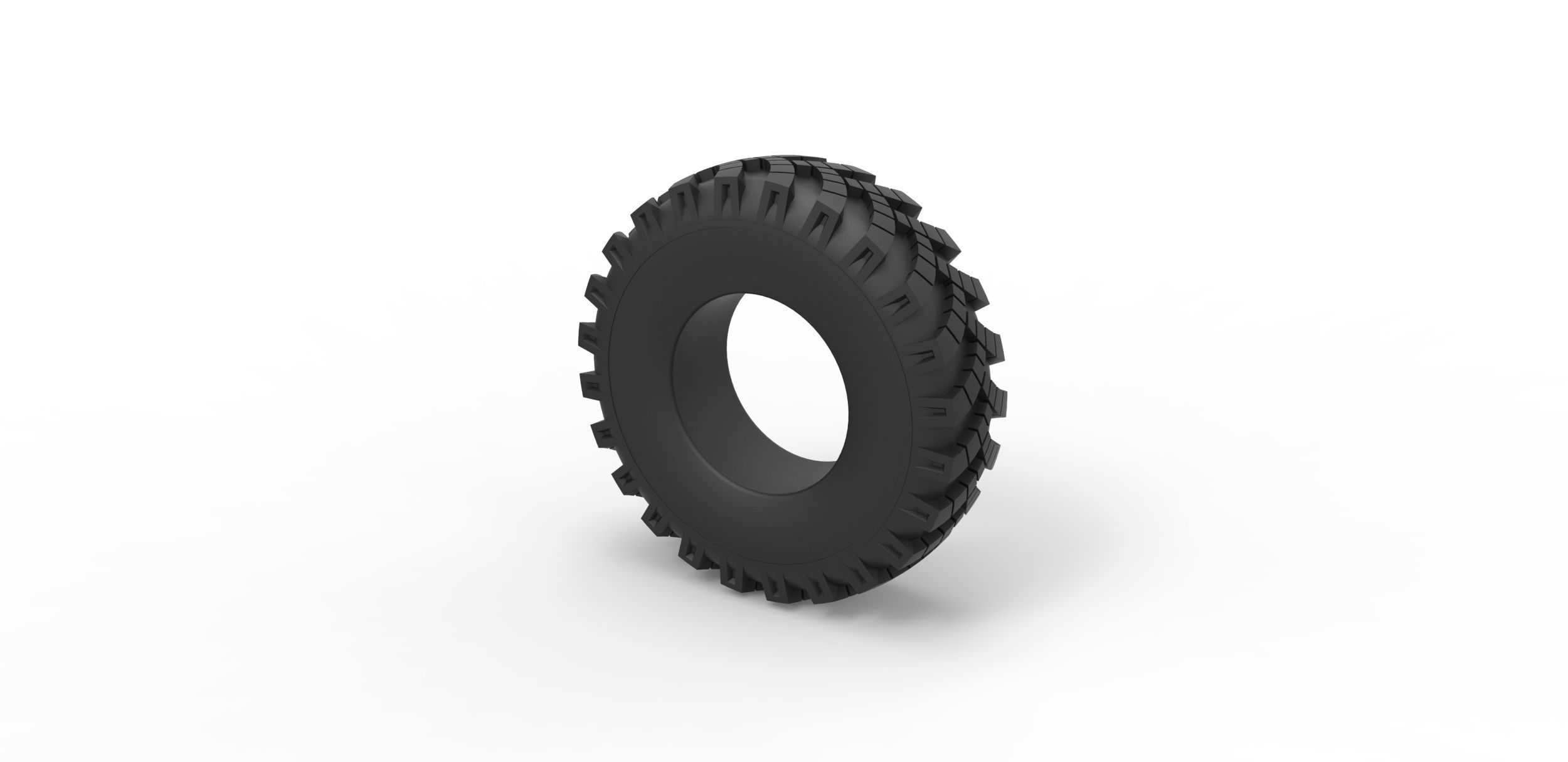 Military Ural tire OI-25 Scale 1 to 25 3D print model_6