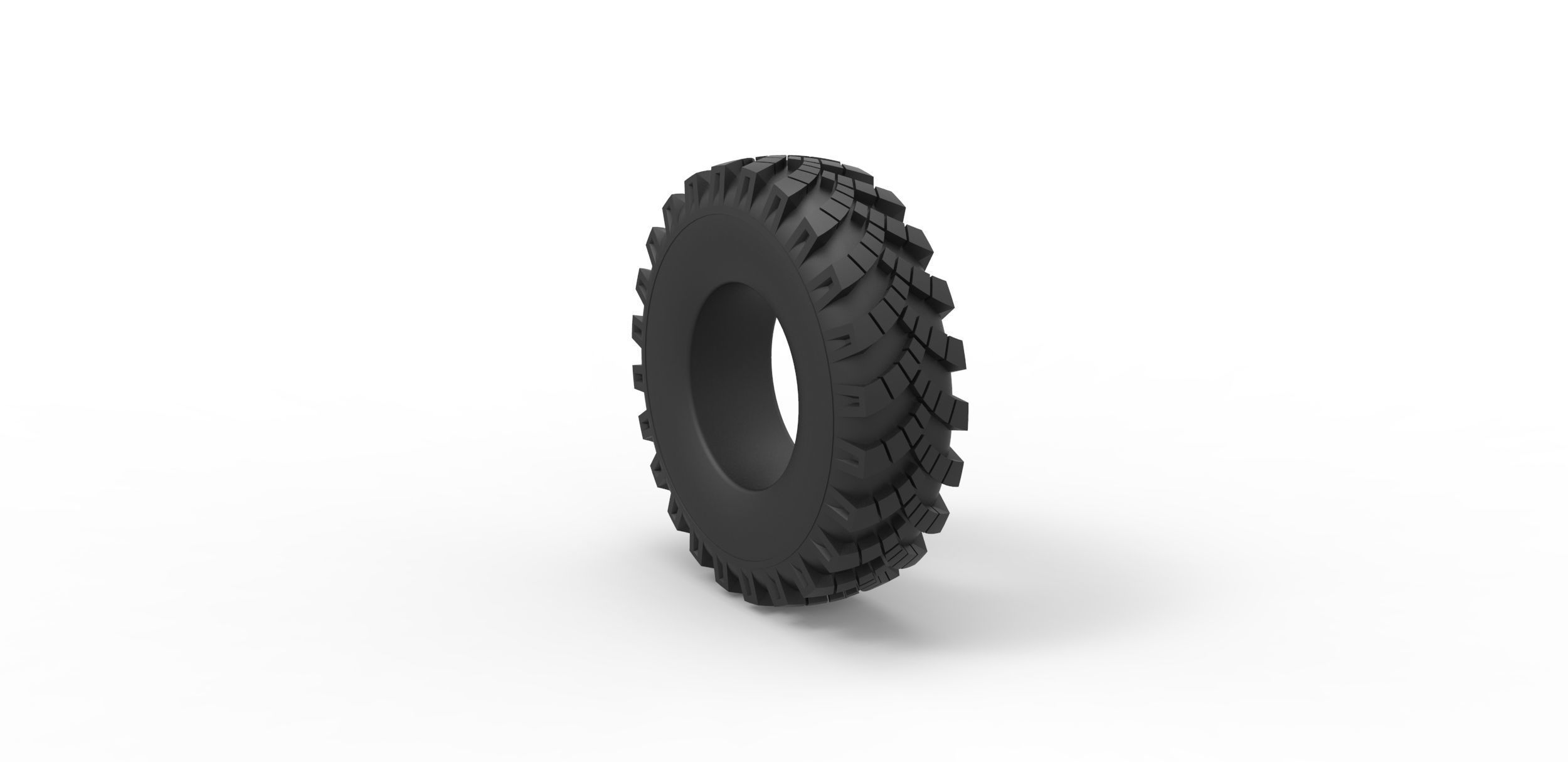Military Ural tire OI-25 Scale 1 to 25 3D print model_7