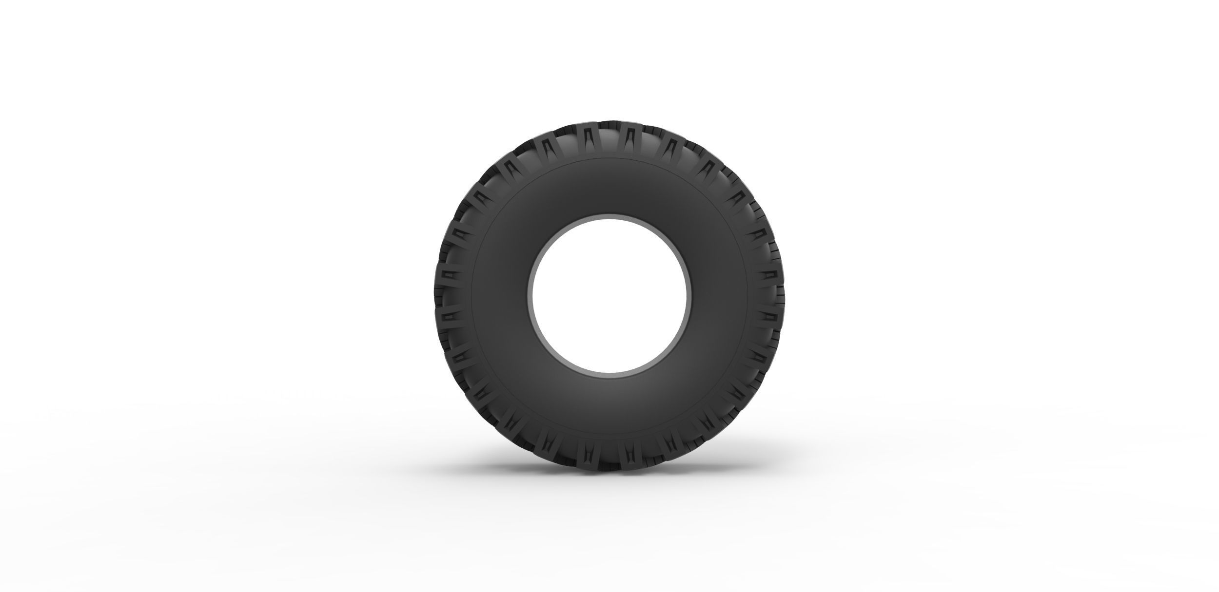 Military Ural tire OI-25 Scale 1 to 25 3D print model_4