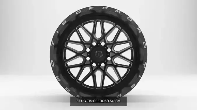 8 Lug Rim Pack 3D Model Collection