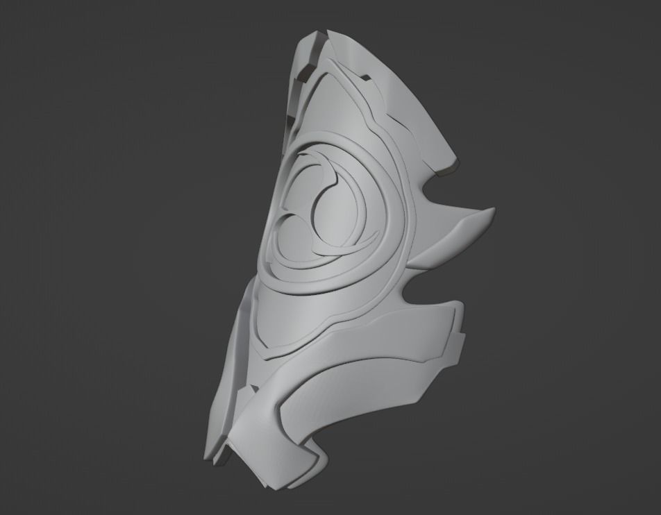 Raiden Shogun Shoulder Armor -- Cosplaying -- Genshin Impact 3D print model_9