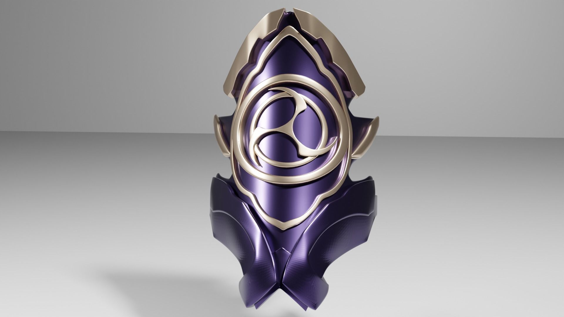 Raiden Shogun Shoulder Armor -- Cosplaying -- Genshin Impact 3D print model_2