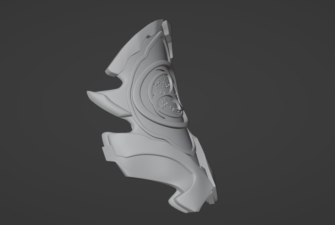 Raiden Shogun Shoulder Armor -- Cosplaying -- Genshin Impact 3D print model_8