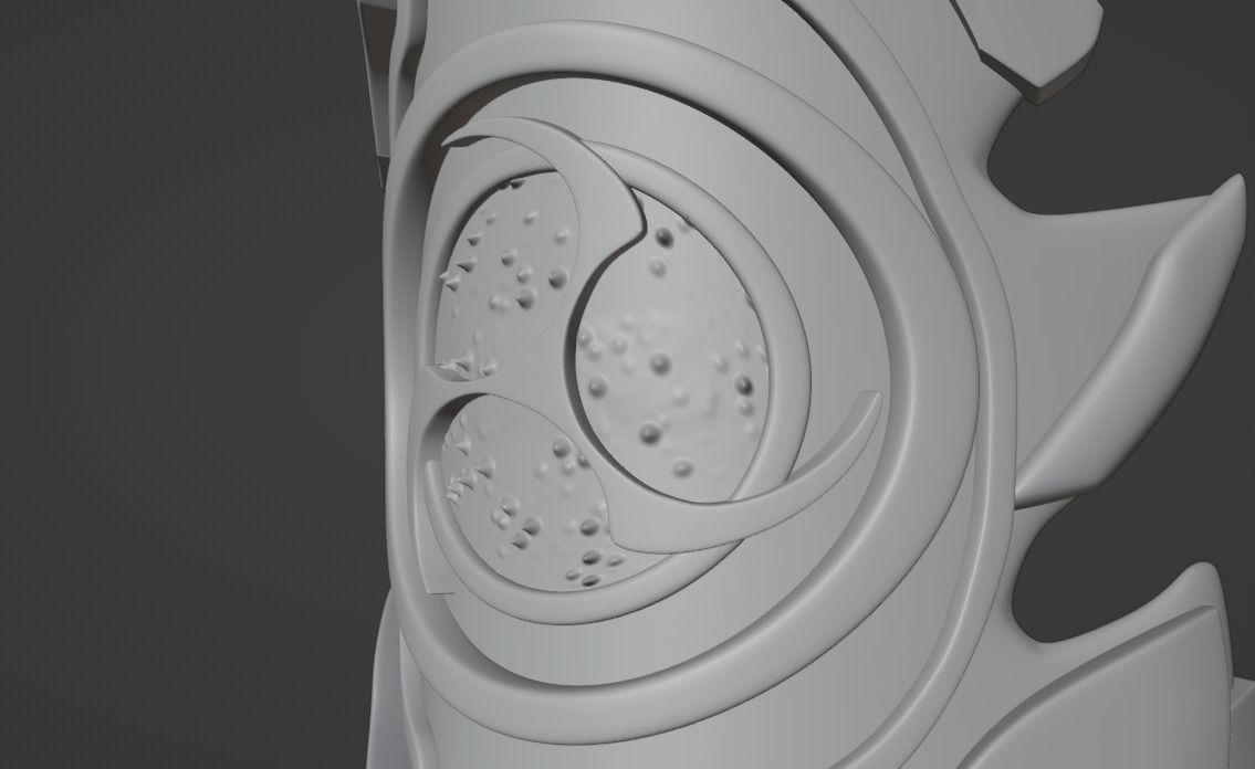 Raiden Shogun Shoulder Armor -- Cosplaying -- Genshin Impact 3D print model_6