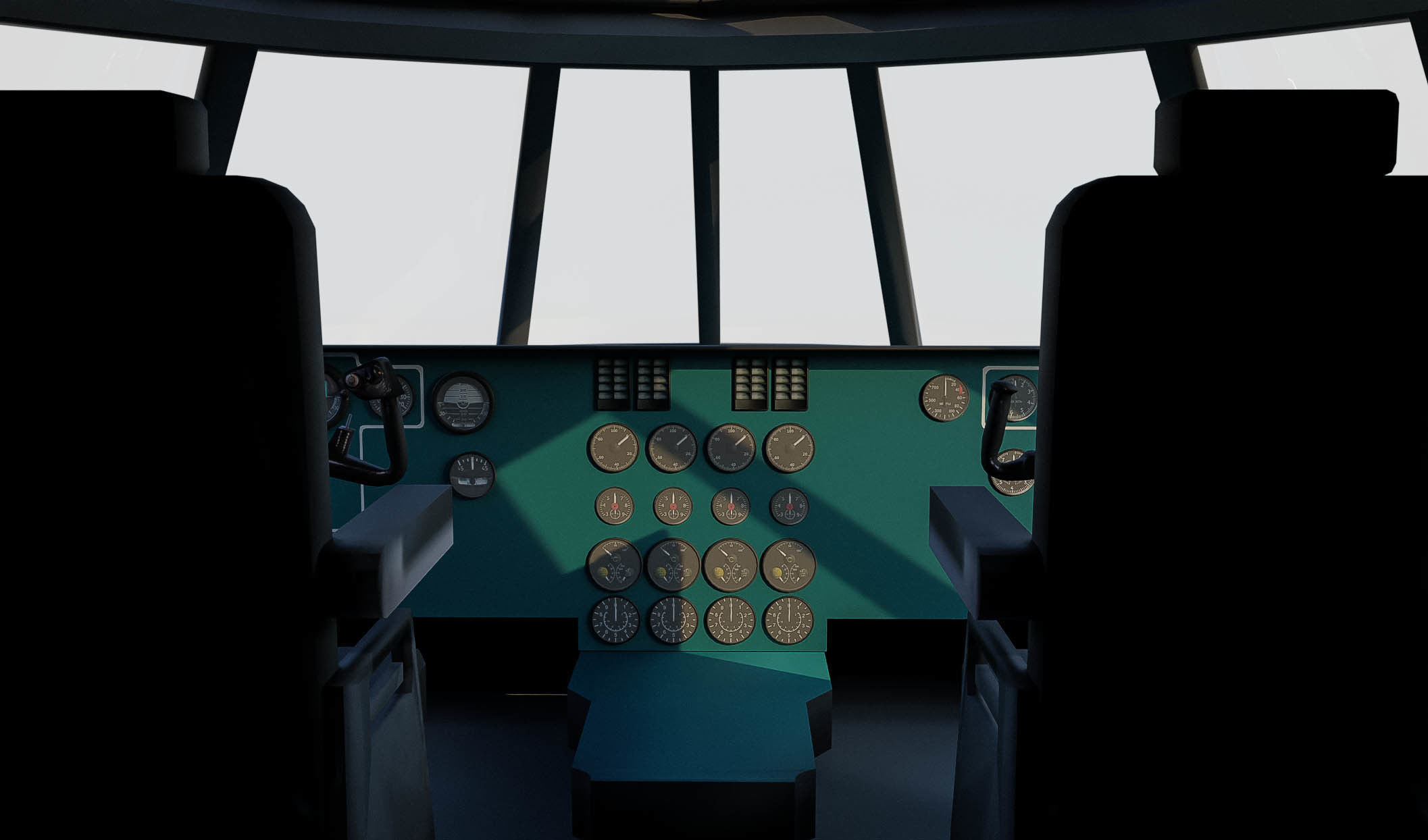 B Aircrafts 7models Low-poly 3D model_15