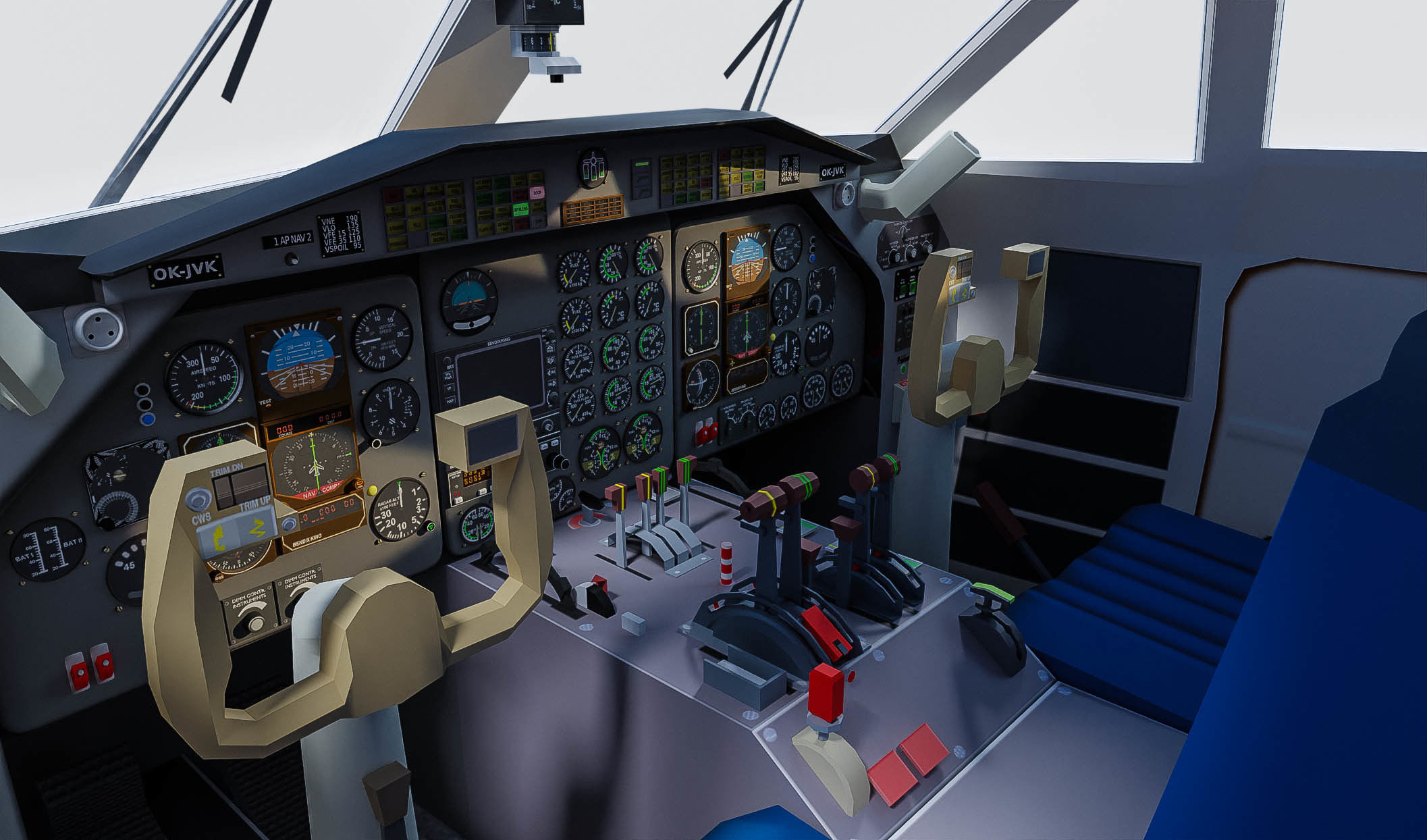 B Aircrafts 7models Low-poly 3D model_2