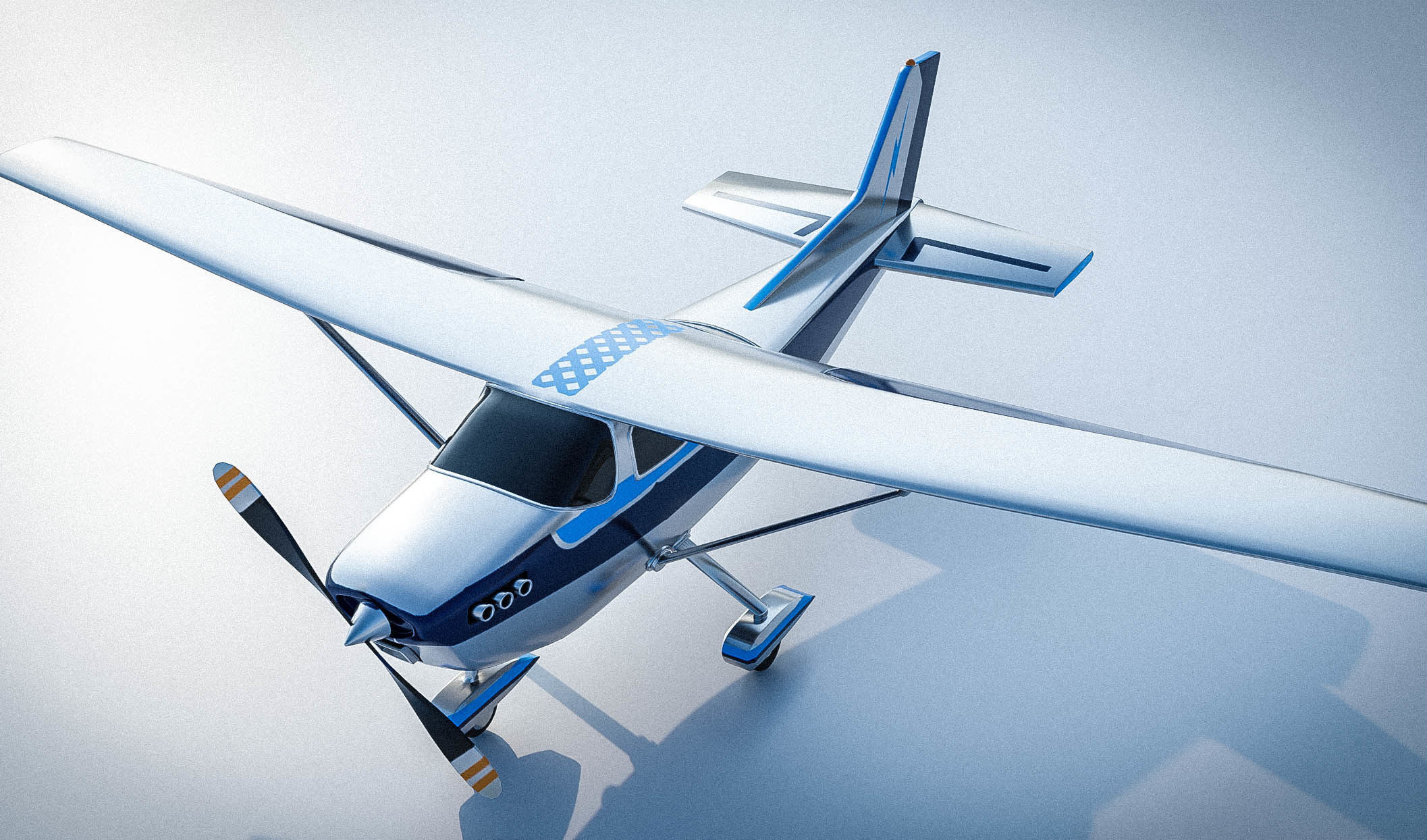 B Aircrafts 7models Low-poly 3D model_18