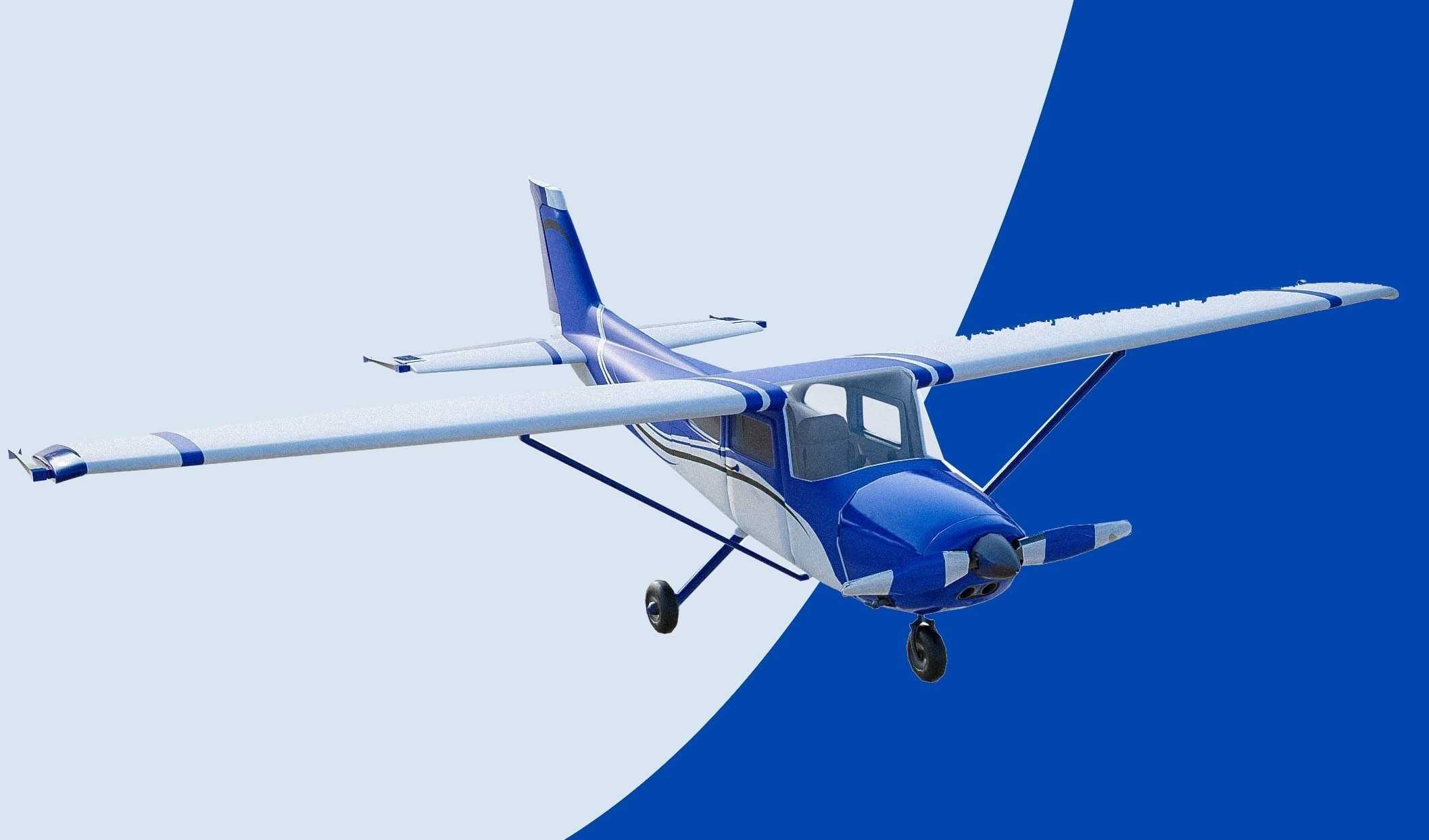 B Aircrafts 7models Low-poly 3D model_6