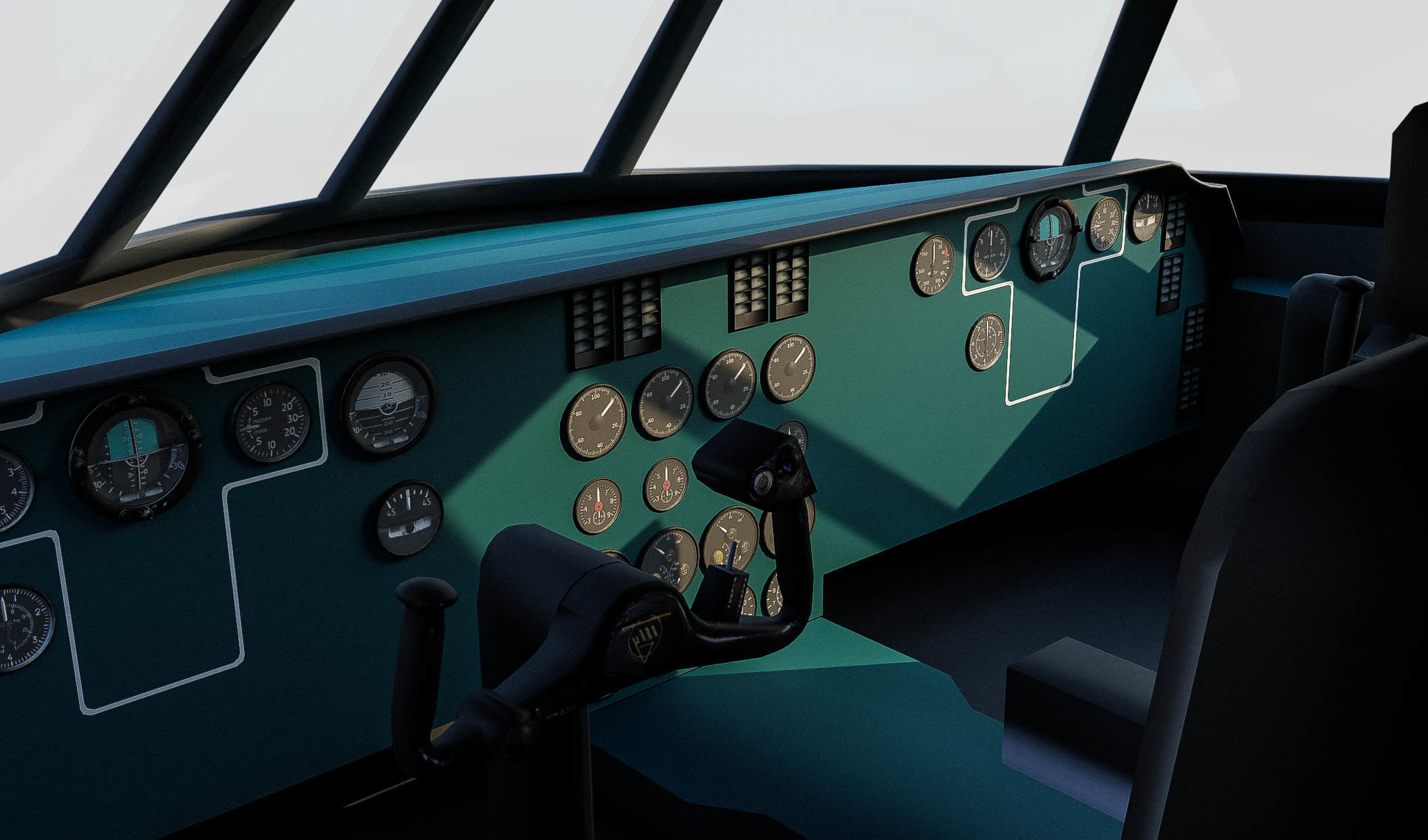 B Aircrafts 7models Low-poly 3D model_12