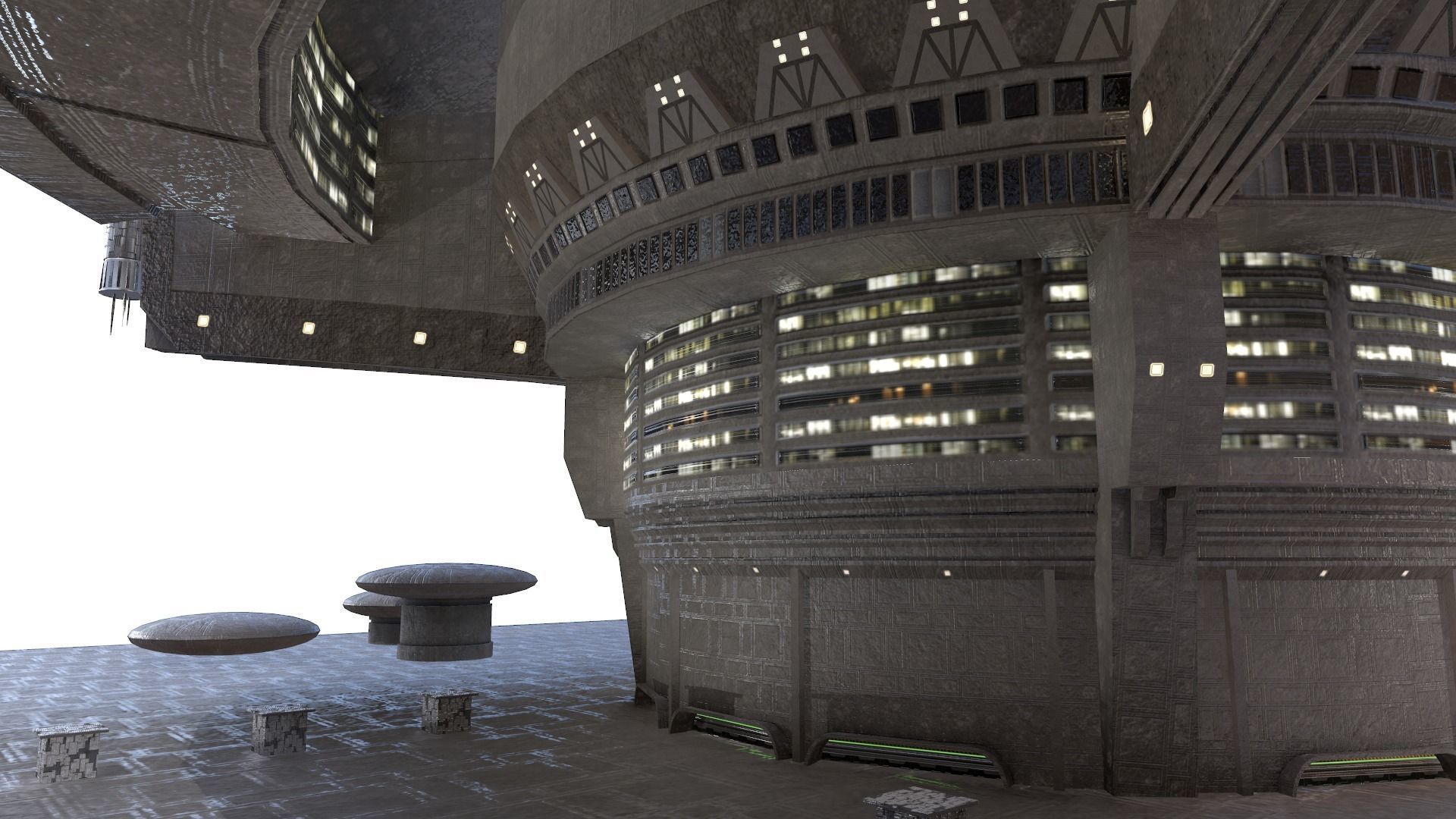 Galactic Senate Building - Star Wars Low-poly 3D model_6