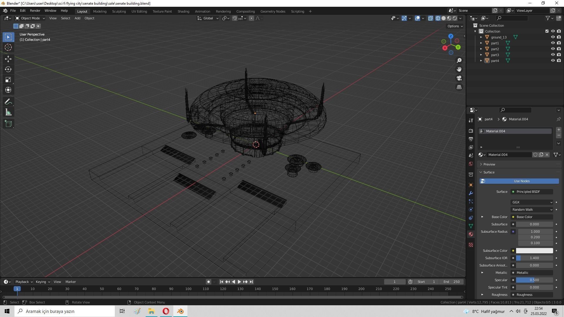 Galactic Senate Building - Star Wars Low-poly 3D model_37