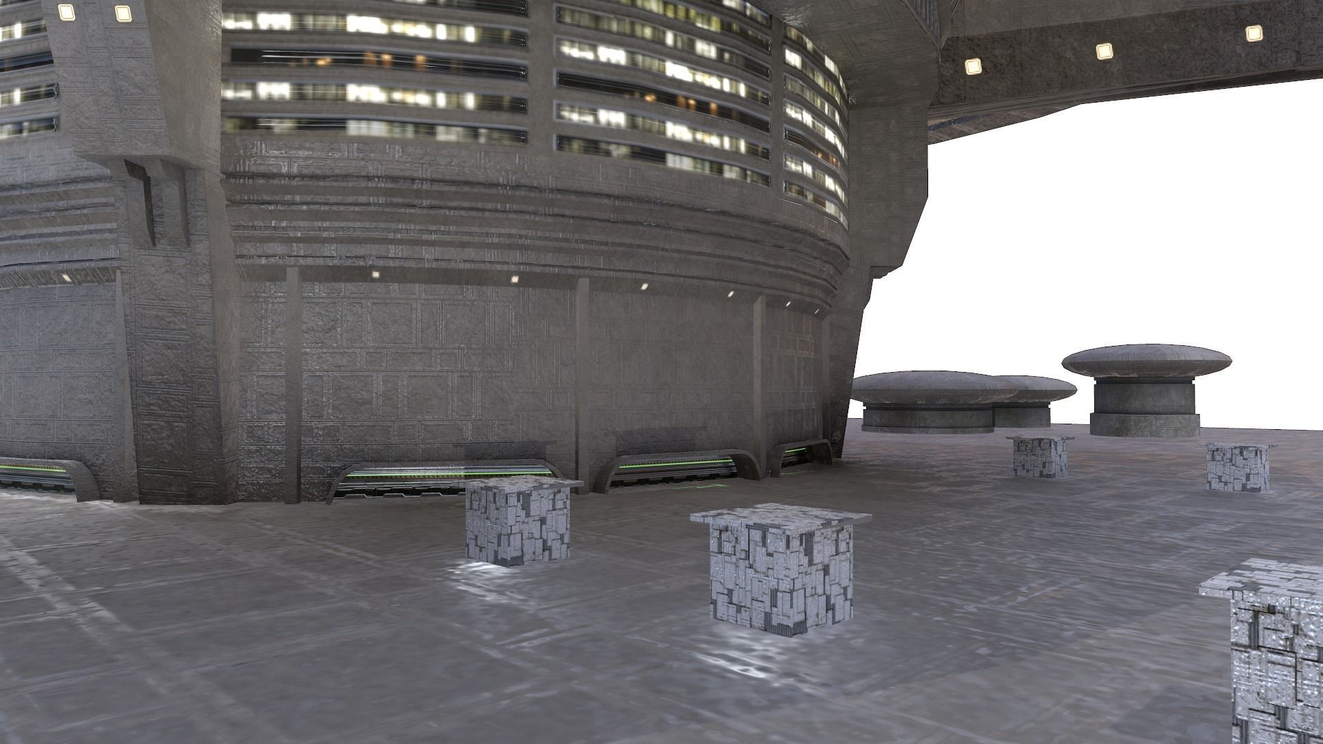 Galactic Senate Building - Star Wars Low-poly 3D model_10