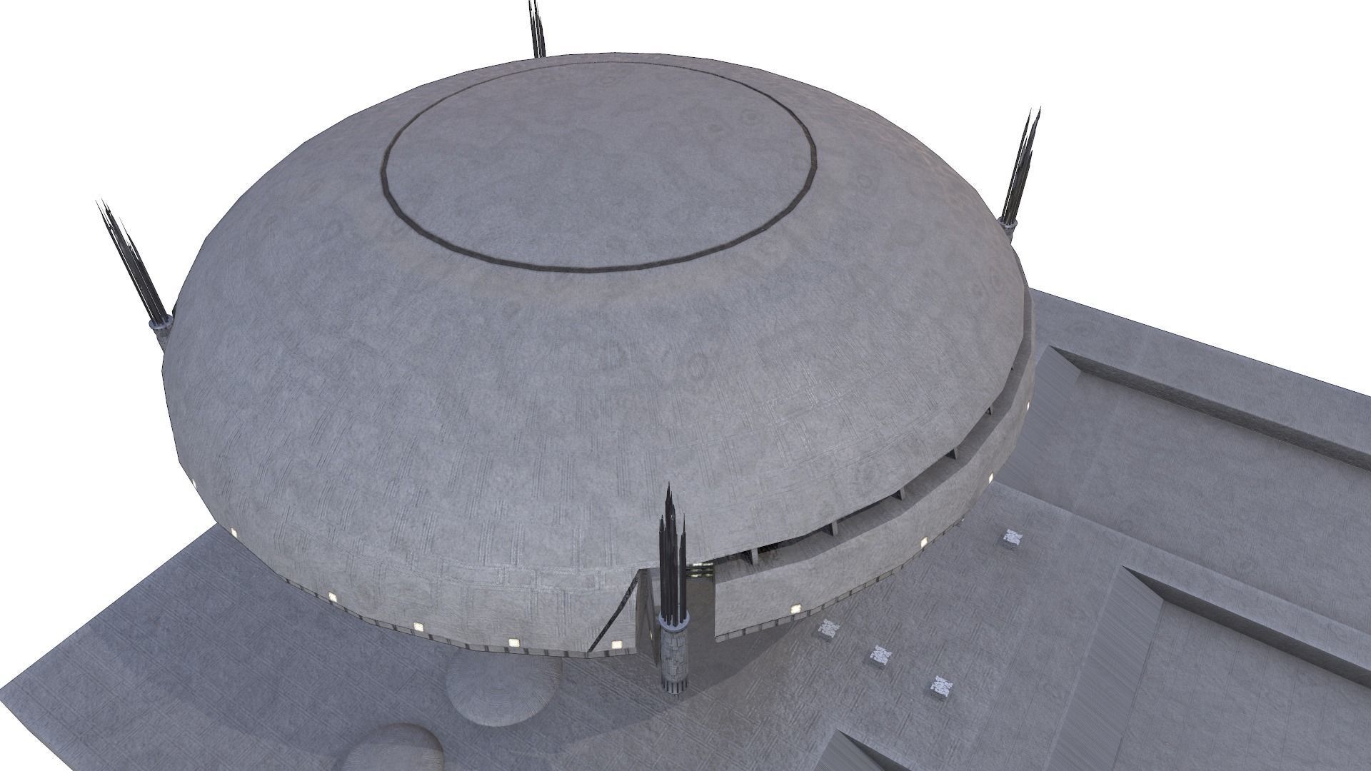 Galactic Senate Building - Star Wars Low-poly 3D model_5