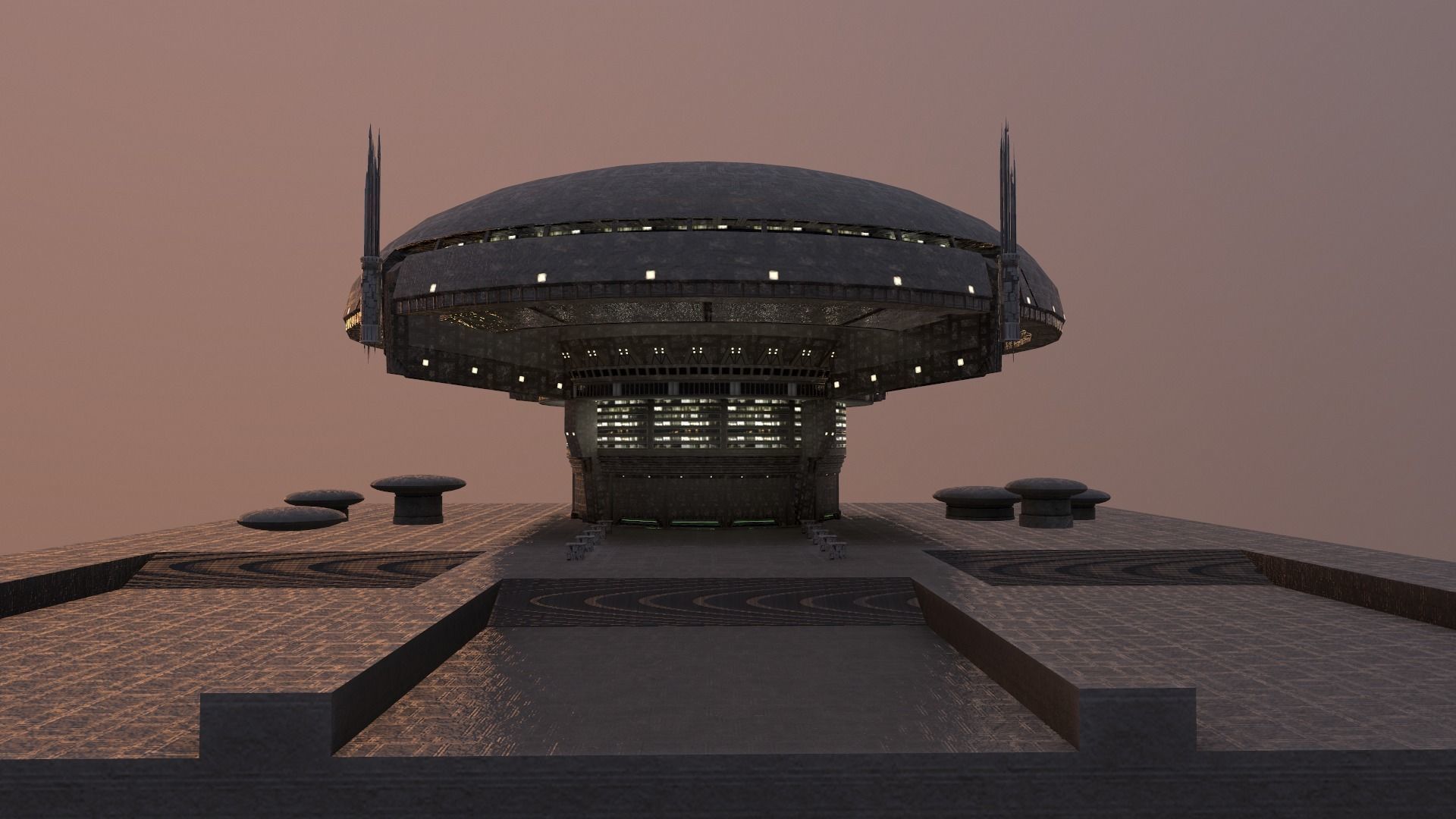 Galactic Senate Building - Star Wars Low-poly 3D model_25