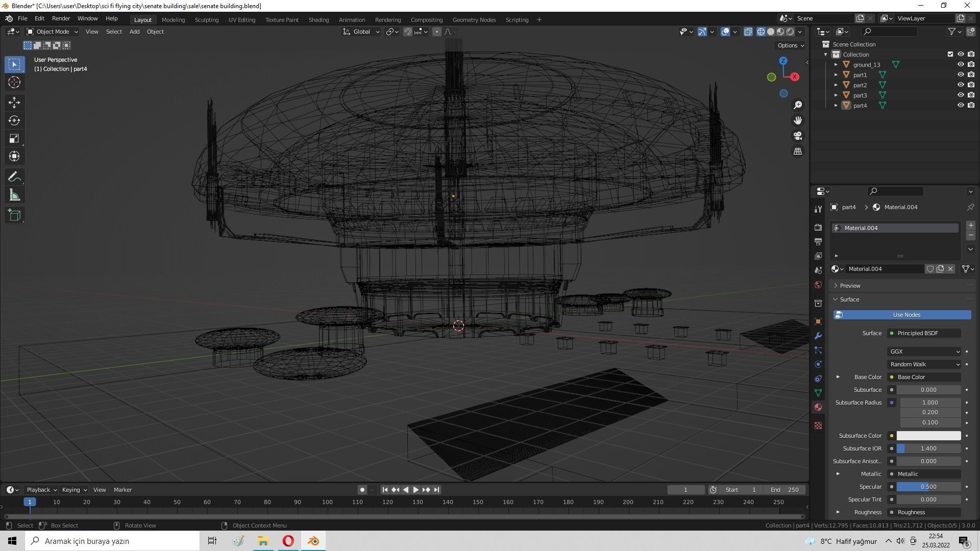 Galactic Senate Building - Star Wars Low-poly 3D model_38
